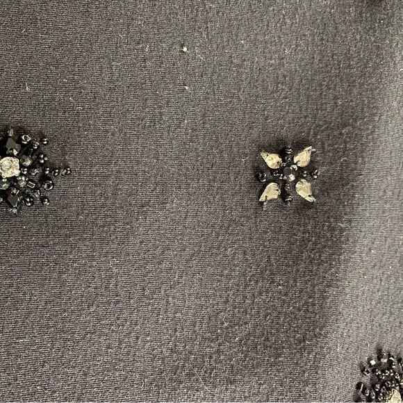 WHBM Beads & Bling Black Knit Top Size M - Picture 7 of 8